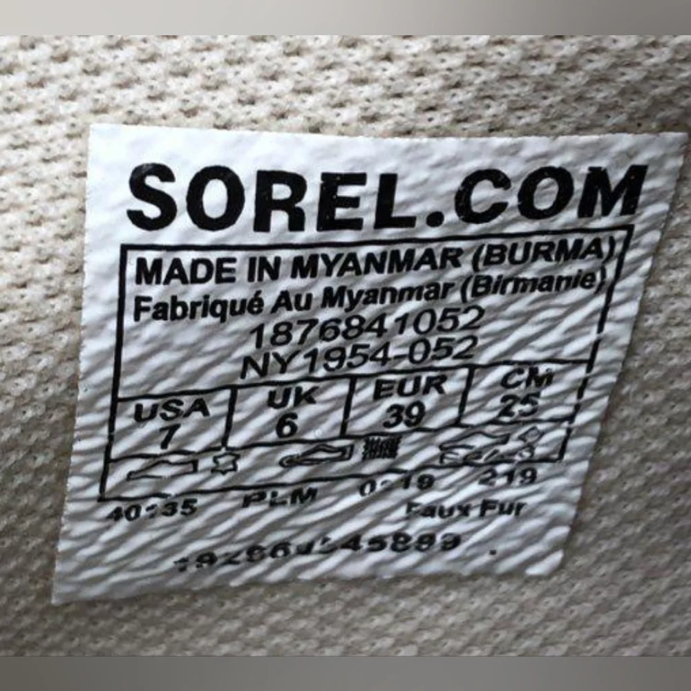 Sorel Youth Unisex Out N About Plus Boots Size 7 Used Excellent